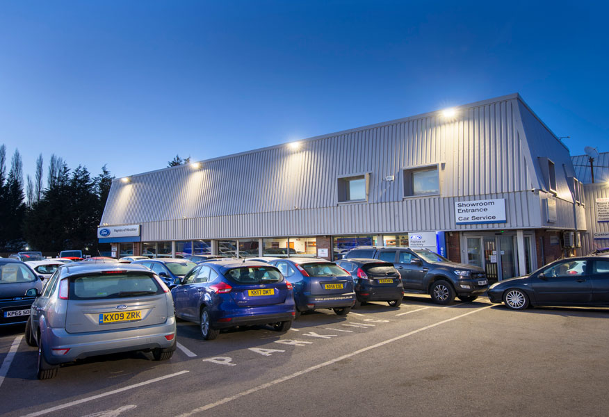 Paynes Ford Garage, Hinckley case study Tamlite Lighting United Kingdom